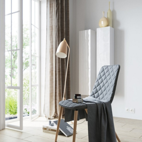 Шкаф-пенал подвесной Aqwella Анкона 35 см белый - фото 3