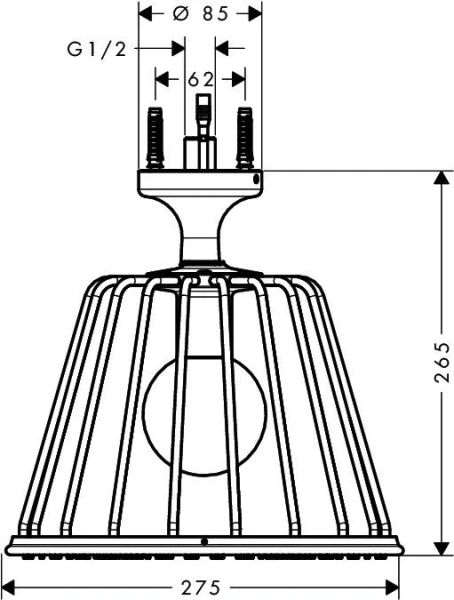 Верхний душ Axor LampShower/Nendo 26032000 - фото 2