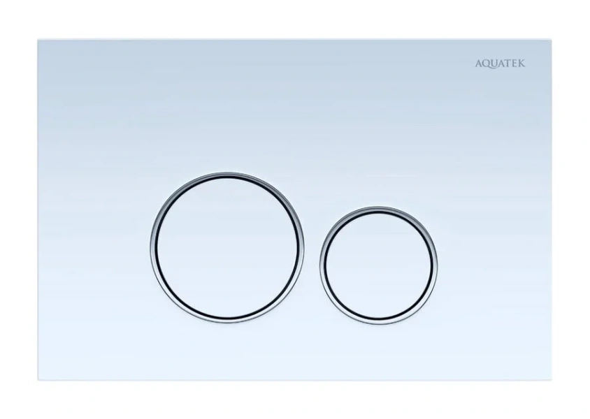 Клавиша смыва Акватек Pneumo S белая - фото 1