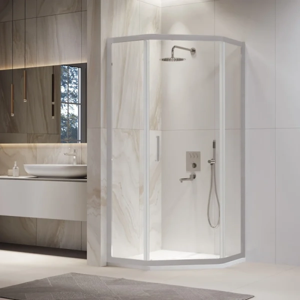 Душевой уголок RGW Passage PA-86S 90x90 профиль сатин стекло прозрачное - фото 1