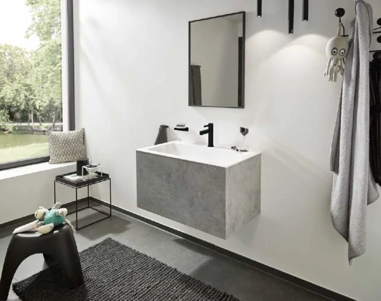 Смеситель для раковины Hansgrohe Finoris черный матовый, современные, hi-tech - фото 3
