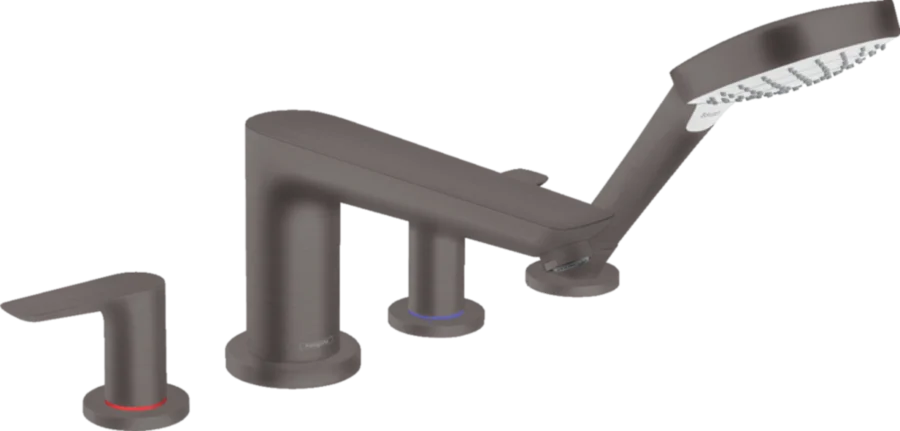 Смеситель для ванны Hansgrohe Talis E шлифованный черный хром - фото 1