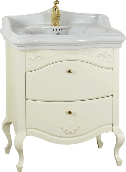 Тумба под раковину напольная Migliore Impero 67 см Avorio, классика, ретро - фото 3