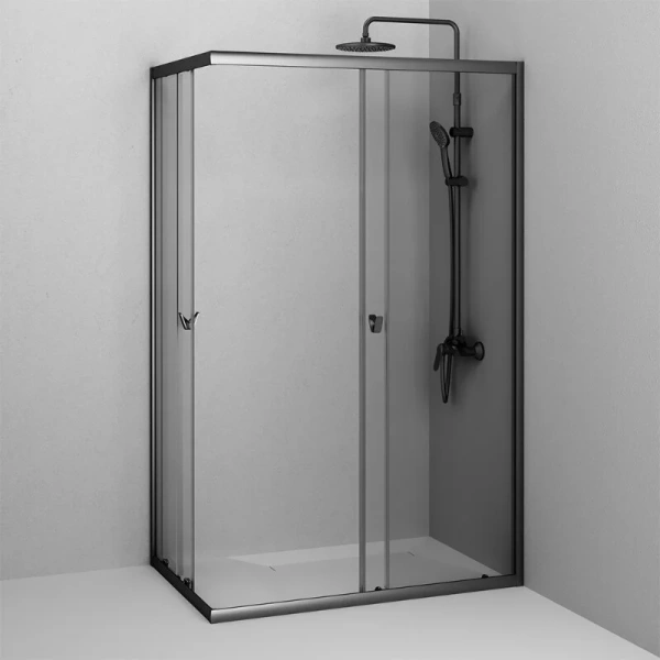 Душевой уголок Am.Pm Sunny 120x80 см черный матовый - фото 3