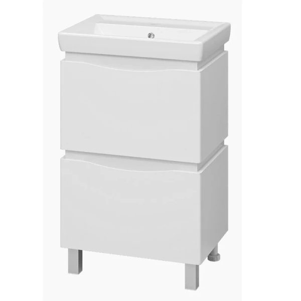 Тумба с раковиной напольная Misty Венера П-Вен07055 55 см с ящиками - фото 4