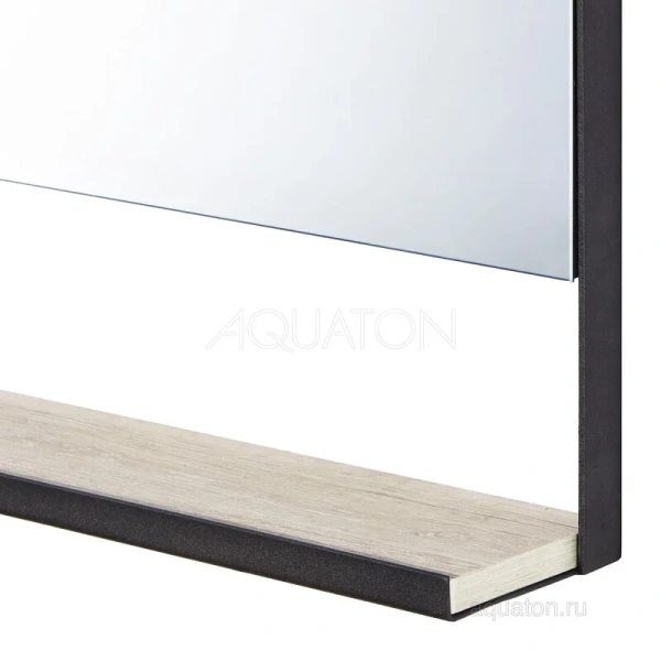 Зеркало Акватон Лофт Урбан 100 см дуб орегон, с полками - фото 8