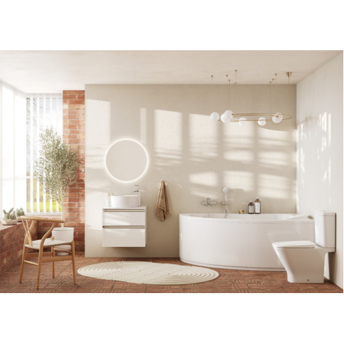 Унитаз компакт Roca The Gap 342477000 горизонтальный выпуск, с задним подводом воды - фото 8