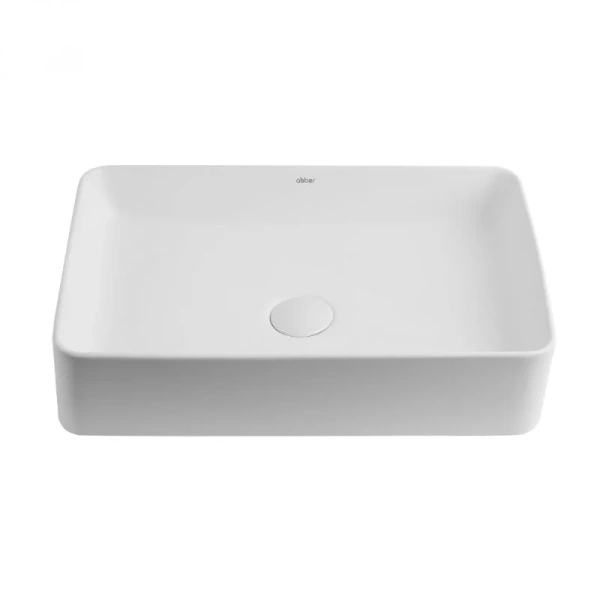 Раковина Abber Rechteck 50 см белая матовая - фото 3