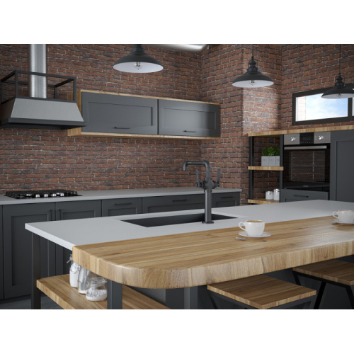 Смеситель для кухни Paulmark Loft антрацит, с 1 монтажным отверстием - фото 9