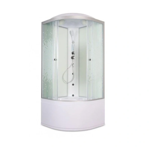 Душевая кабина Deto L 90x90 см с сиденьем - фото 1