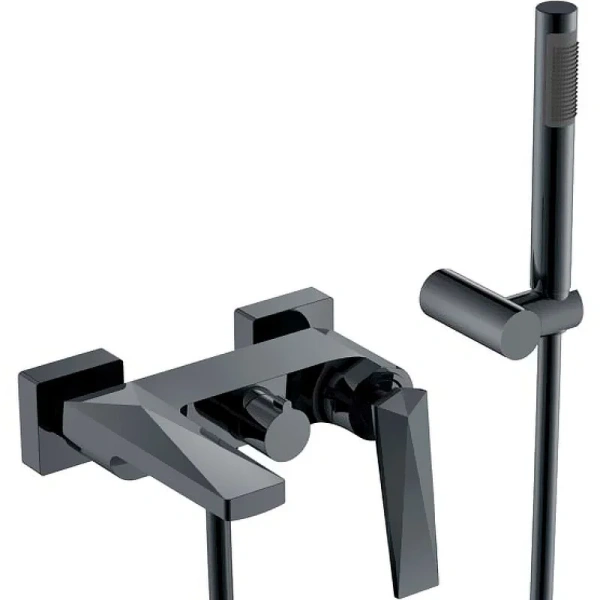 Смеситель для ванны Boheme Venturo Shine Gun Metall, современные, hi-tech - фото 3