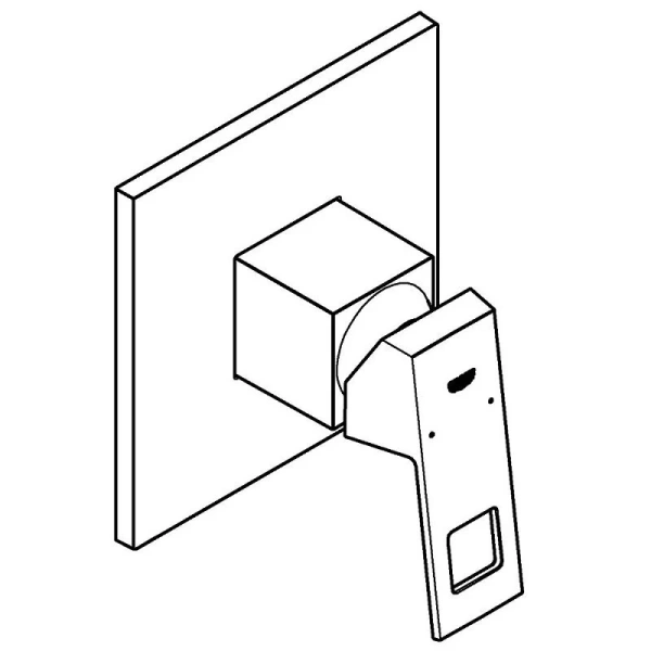 Смеситель для душа встраиваемый Grohe Eurocube, скрытого монтажа, встраиваемые в стену - фото 6