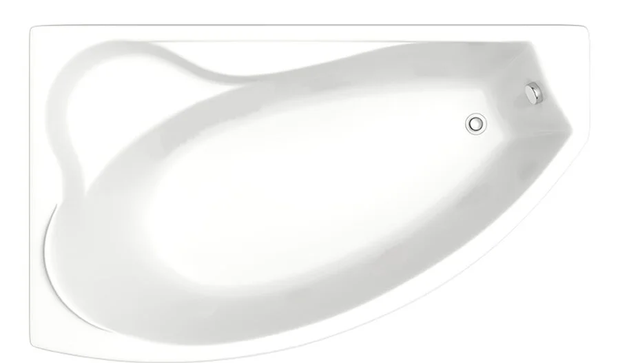Ванна акриловая Bas Николь, 170 х 100 см, левая/правая, В 00027/В 00028 - фото 1