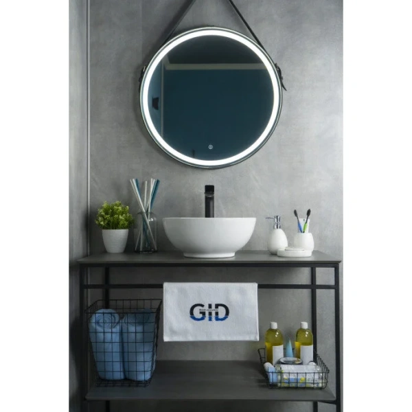 Раковина GID Esfera N9002 39 см круглая, одинарные, недорогие, с антигрязевым покрытием - фото 7