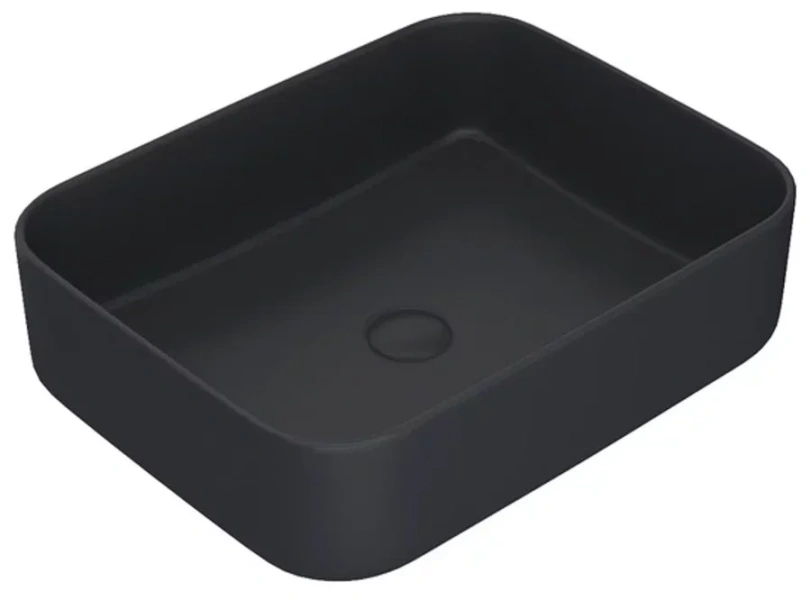 Раковина IDDIS Bridge 50 см черная матовая - фото 1