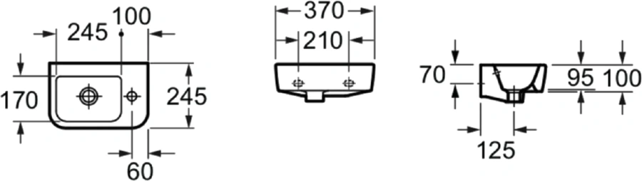Раковина Lavinia Boho One 37 см правосторонняя, из санфарфора - фото 6