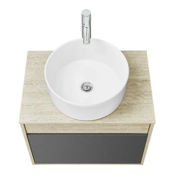 Тумба с раковиной Акватон Лофт Урбан 1A254001LQX60 65 см с двумя ящиками, под накладную раковину - фото 5