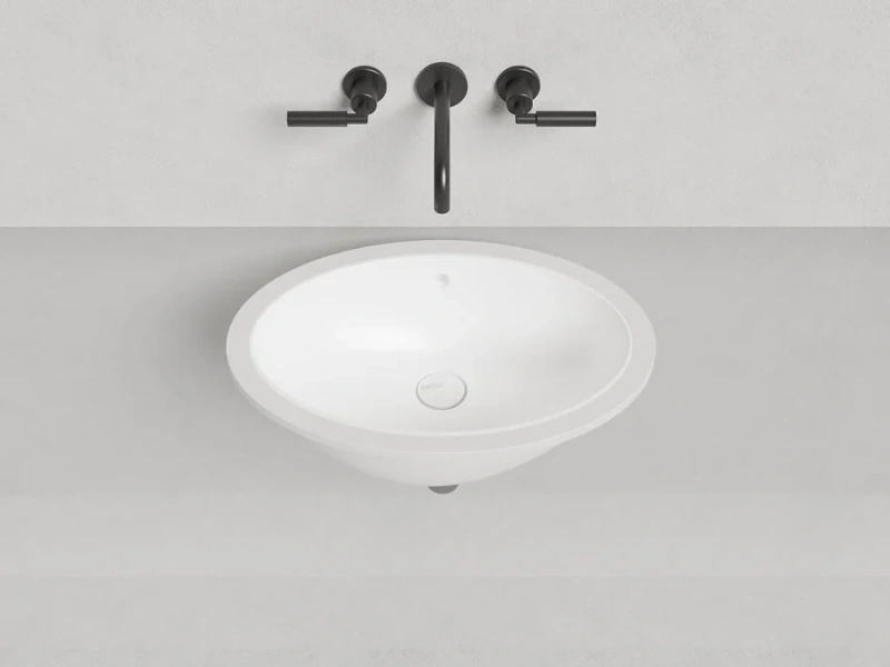 Раковина Salini Marea 12 55 см белый матовый, круглой формы - фото 5