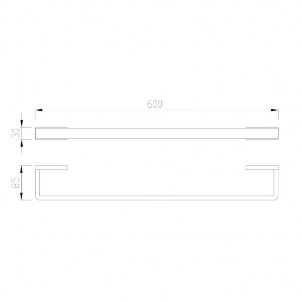 Полотенцедержатель Abber Westen черный матовый, черные - фото 3