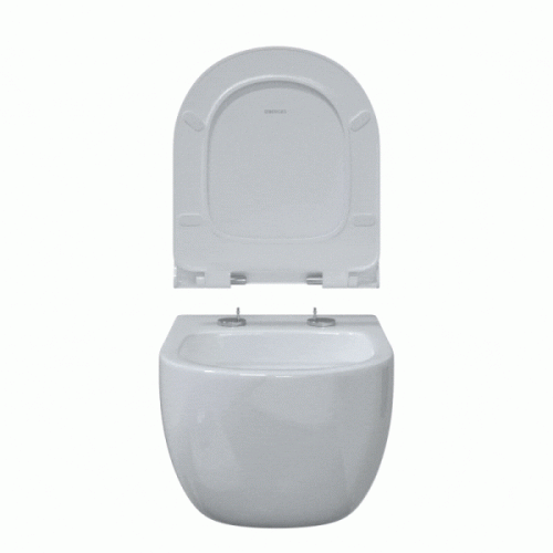 Унитаз подвесной BERGES Ego сиденье дюропласт, с горизонтальным, прямым выпуском, с прямым выпуском - фото 11