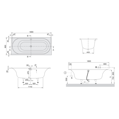 Схема, без гидромассажа, большие - фото 6
