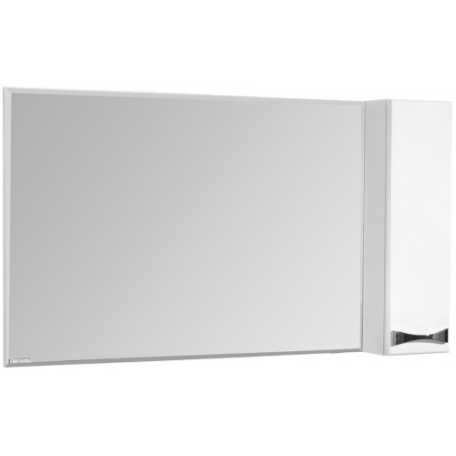 Зеркальный шкаф с подсветкой Акватон Диор 120 см правый, белый - фото 1