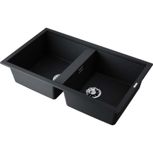 Мойка для кухни Omoikiri Kitagawa 4993 86 см врезная, белые, черные, зеленые - фото 5