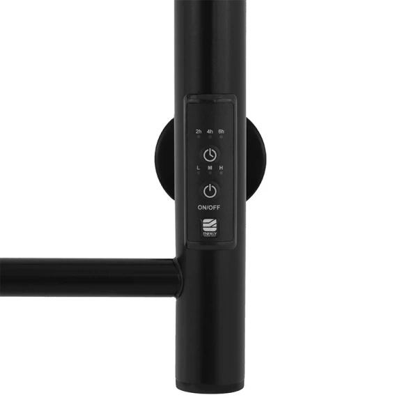 Полотенцесушитель электрический Energy Round 40x60 см черный матовый - фото 4