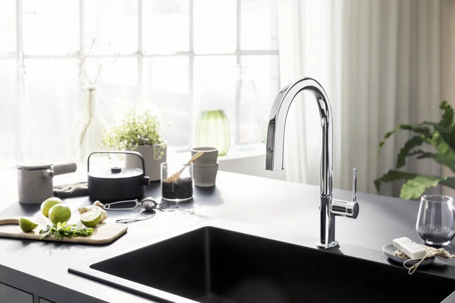 Смеситель для кухни Hansgrohe Aqittura хром, современные, hi-tech - фото 3