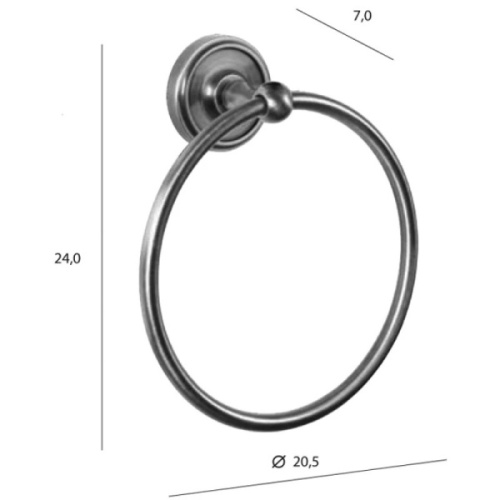 Полотенцедержатель для ванной Tiffany World Bristol TWBR015 - фото 4