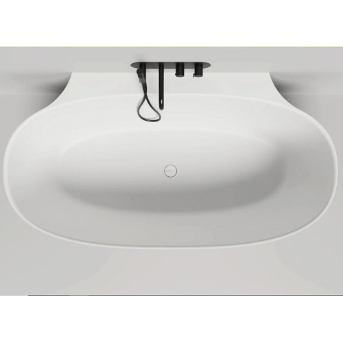 Ванна из искусственного камня Salini Alda Wall 170x90 см белый глянцевый, современныe, hi-tech - фото 3