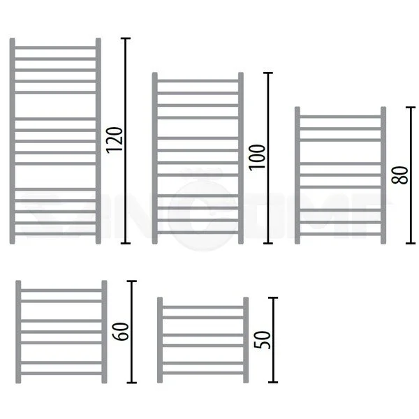 Полотенцесушитель водяной Ника Classic 100x40 см хром - фото 2