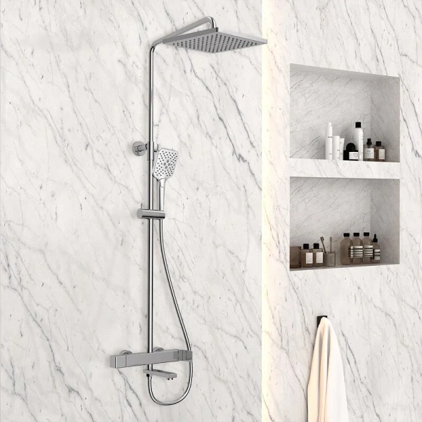 Душевая стойка Vincea Cube VSFS-1C1 с изливом - фото 3