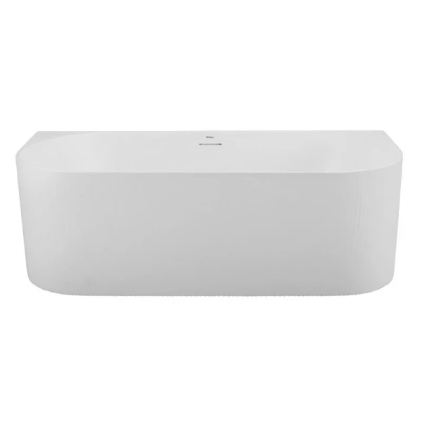 Ванна акриловая BelBagno 170x80 см пристенная белая матовая, овальные - фото 5