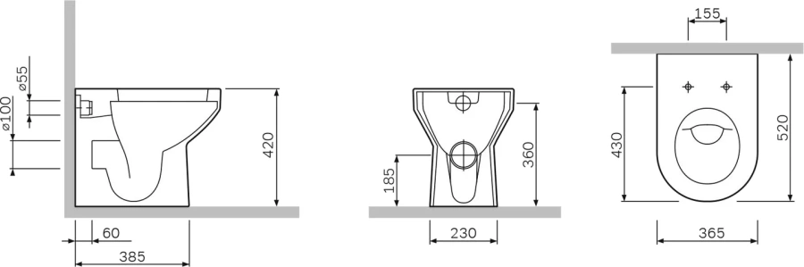 Схема, с горизонтальным, прямым выпуском, с прямым выпуском - фото 16