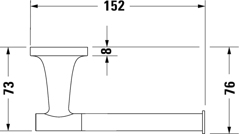 Бумагодержатель Duravit Starck T хром - фото 4