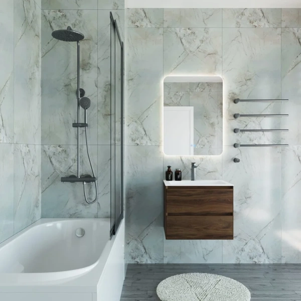 Ванна акриловая Vincea VBT-2A150-LG, 150 x 75 см, с ножками, белая, без гидромассажа, недорогие - фото 6