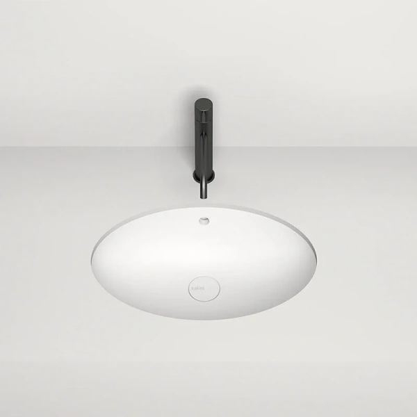 Раковина Salini Marea 12 55 см встраиваемая, белый глянцевый, из камня - фото 7