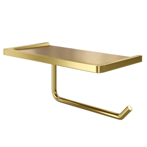 Бумагодержатель WasserKRAFT с полочкой для телефона - фото 1