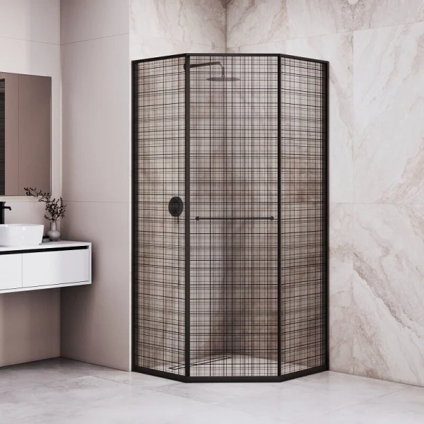 Душевой уголок RGW Stilvoll SV-82B R 90x90 см стекло черная вуаль, правый - фото 4