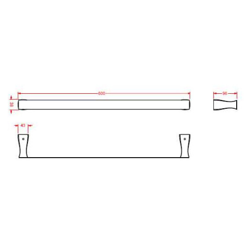 Полотенцедержатель для ванной ArtCeram Jazz JZA012 01bi - фото 2