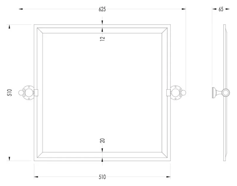 Зеркало Devon & Devon New York 62 см золото - фото 2