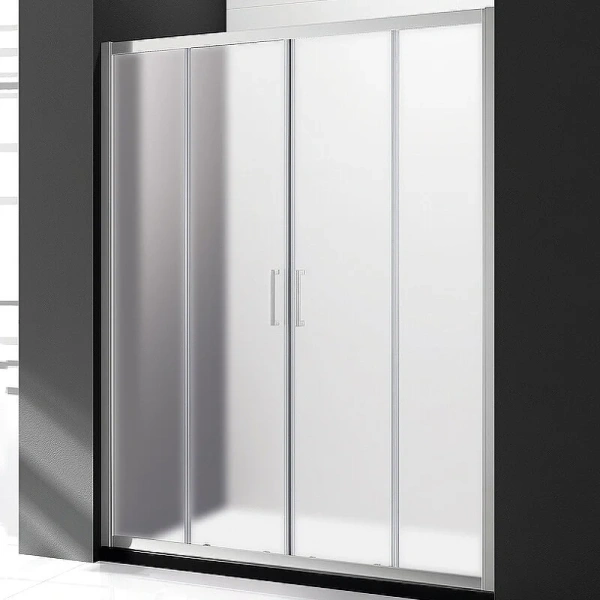 Душевая дверь в нишу Cezares Molveno 180 см стекло рифленое Punto, без антикальциевой обработки - фото 1