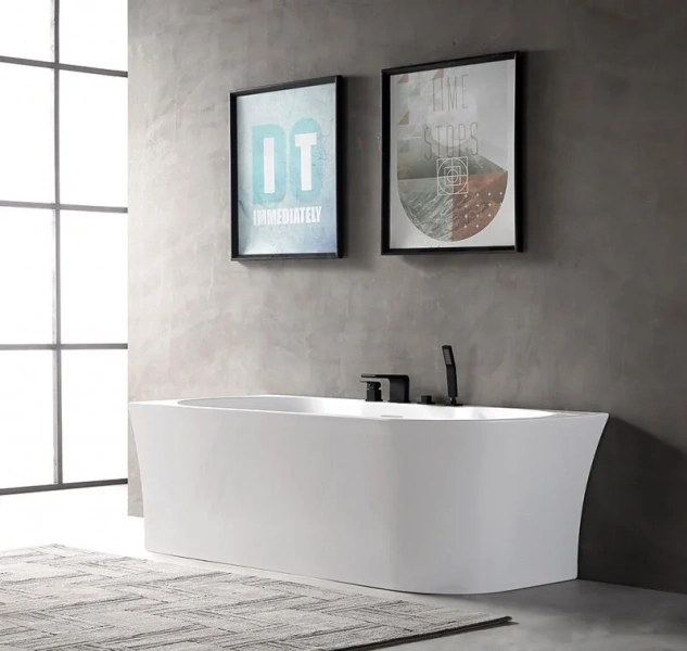 Акриловая ванна Abber 170х78 см правосторонняя, без гидромассажа, большие - фото 6