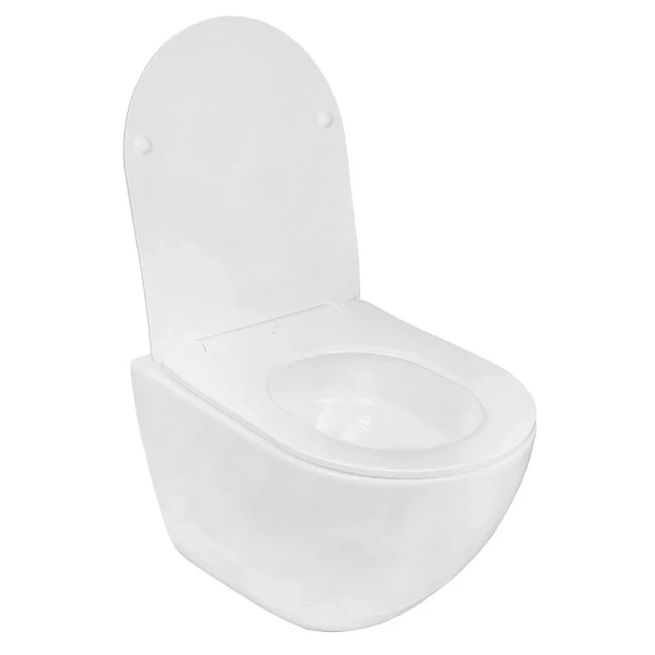 Унитаз подвесной Azario Trevi безободковый, в наличии - фото 9