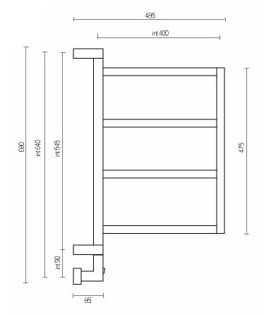 Полотенцесушитель электрический Margaroli Brezza 800 Box - фото 2