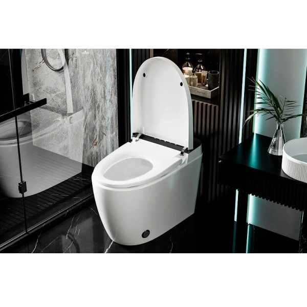 Унитаз напольный Abber Bequem с функцией биде, круглой формы - фото 8