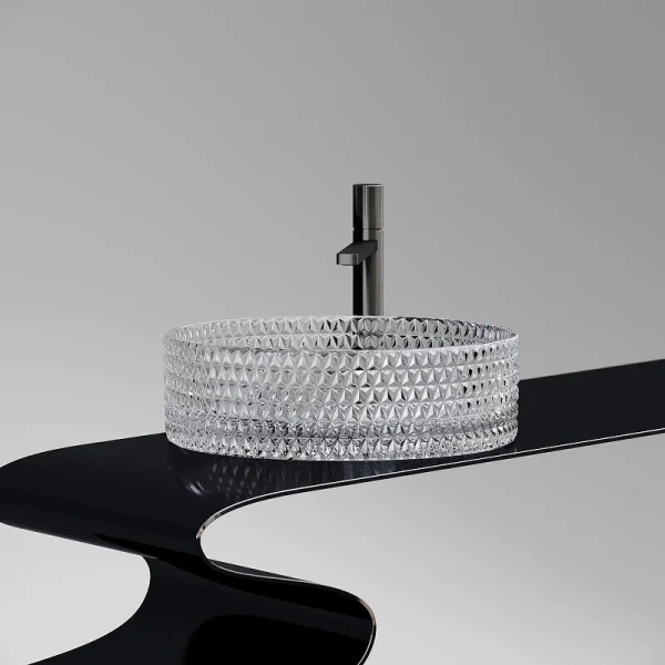 Раковина Ceramica Nova Cristal 36 см прозрачная, стеклянные - фото 6