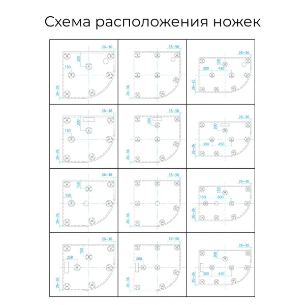 Душевой поддон RGW Stone Tray ST/R-Tr 90х90 см терракот, полукруглые, четверть круга - фото 3