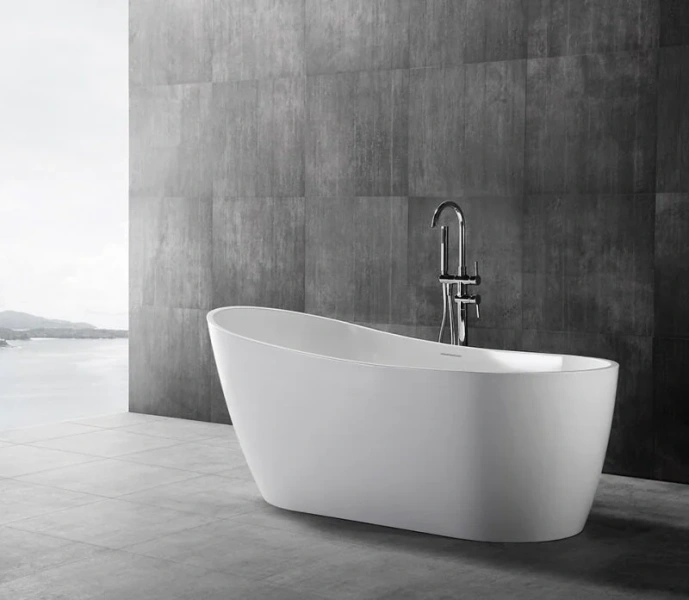 Акриловая ванна Abber 130х70 см отдельностоящая, современныe, hi-tech - фото 3